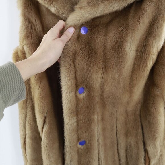 Tissavel Faux Fur Vest Coat Women XL Brown Old Money Holiday Retro Event Vintage - Picture 8 of 13